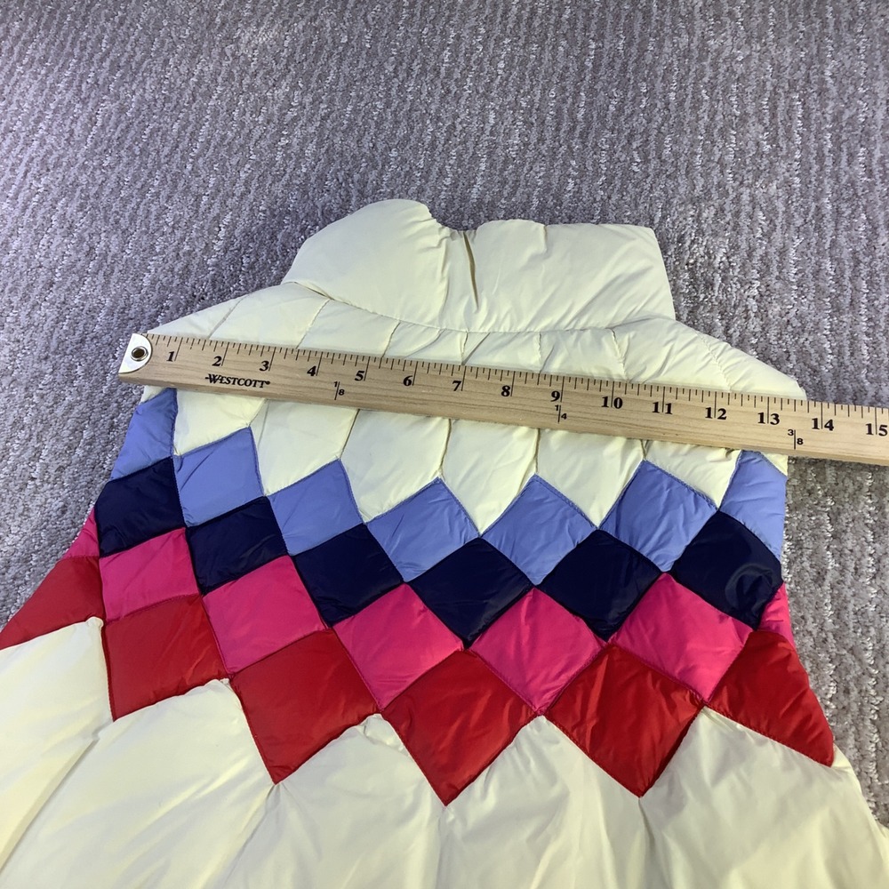 Marine‎ Layer Archive Sierra Puffer Vest Antique White Multi Color Size XS NWT - Picture 11 of 12